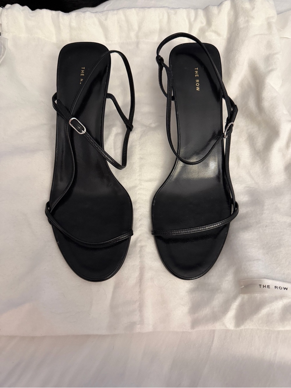 The Row Bare Sandal, Black, Size 36 - Picture 6 of 11